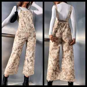 Tan Overall Jumpsuit